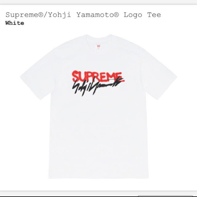 Supreme® Yamamoto® Scribble logo TeeWhiteSIZE