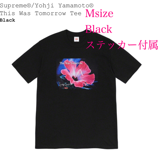 Supreme(シュプリーム)の【M】Supreme ×Yohji Yamamoto  Tee メンズのトップス(Tシャツ/カットソー(半袖/袖なし))の商品写真