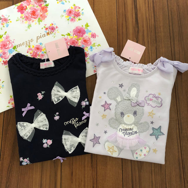 mezzo piano(メゾピアノ)のメゾピアノ 新品Tシャツ 110 キッズ/ベビー/マタニティのキッズ服女の子用(90cm~)(Tシャツ/カットソー)の商品写真