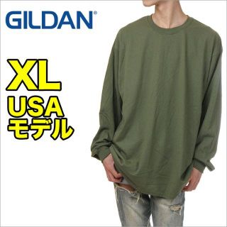 ギルタン(GILDAN)の【新品】ギルダン 長袖Tシャツ XL カーキ GILDAN ロンT(Tシャツ/カットソー(七分/長袖))