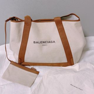 バレンシアガバッグ(BALENCIAGA BAG)の⭐︎yu-ka様専用⭐︎バレンシアガCABAS Sと M ポーチ付トートブラウン(トートバッグ)