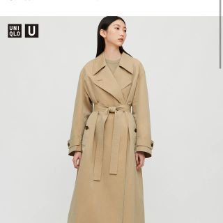 ユニクロ(UNIQLO)の【交渉大歓迎】ユニクロ ユー トレンチコート カーキ Mサイズ UNIQLO U(トレンチコート)