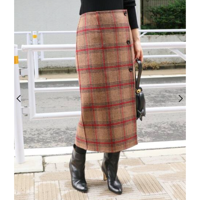 IENA(イエナ)のIENA  Wフェイスリバーシブルミッドカーフスカート レディースのスカート(ひざ丈スカート)の商品写真