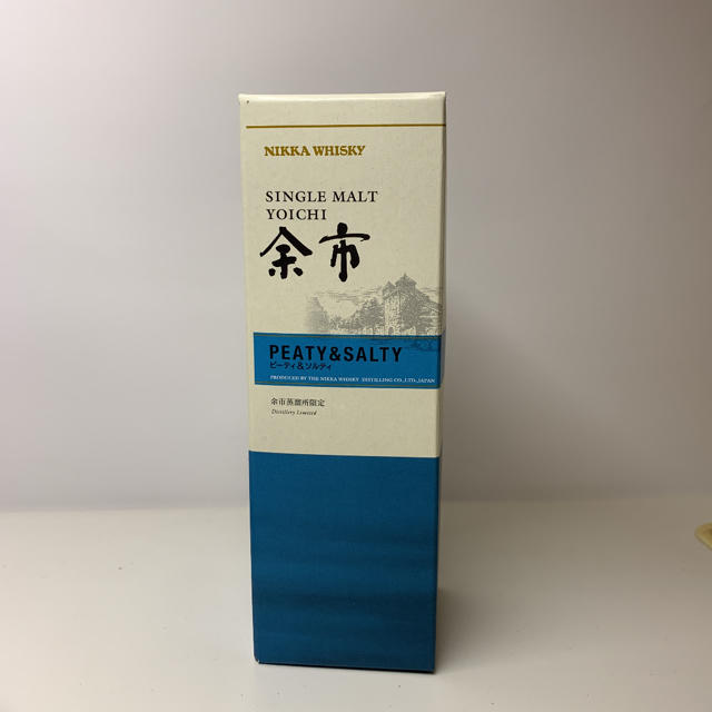 ニッカウヰスキー(ニッカウイスキー)のシングルモルト余市 ピーティー&ソルティ 180ml 食品/飲料/酒の酒(ウイスキー)の商品写真