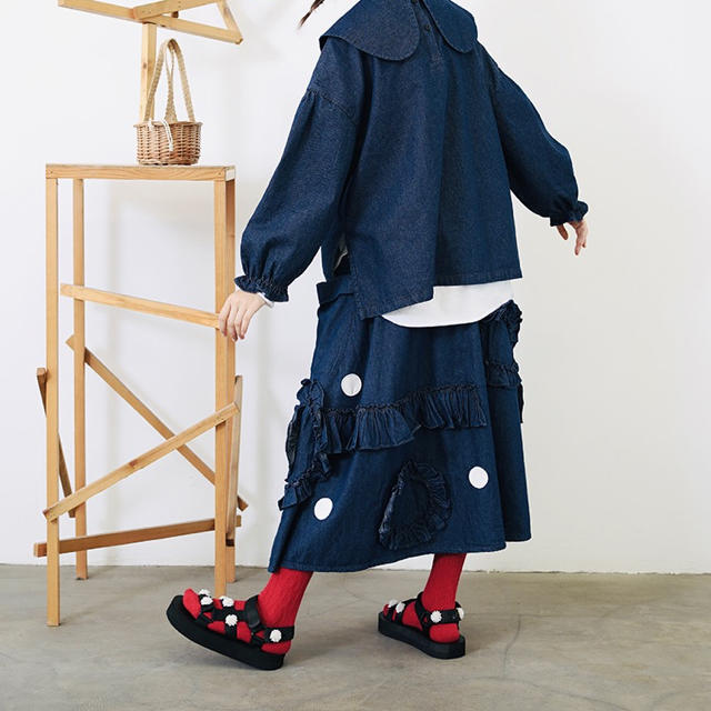 COMME des GARCONS - コムデギャルソン トッド フリル デニムスカートの通販 by momoko's shop｜コムデ