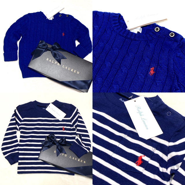 Ralph Lauren(ラルフローレン)の＊Li様 専用＊ 18M/85 新品 ラルフローレン おまとめ2点 キッズ/ベビー/マタニティのベビー服(~85cm)(シャツ/カットソー)の商品写真