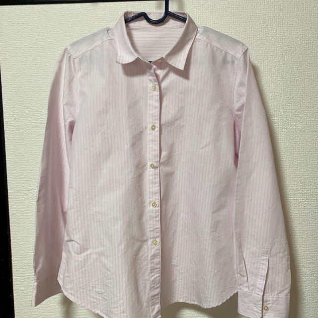 GU(ジーユー)のワイシャツ ピンク 長袖 レディースのトップス(シャツ/ブラウス(長袖/七分))の商品写真