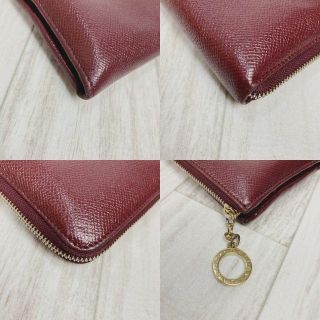 ブルガリ BVLGARI L字ファスナー長財布 39384 ボルドー レザー