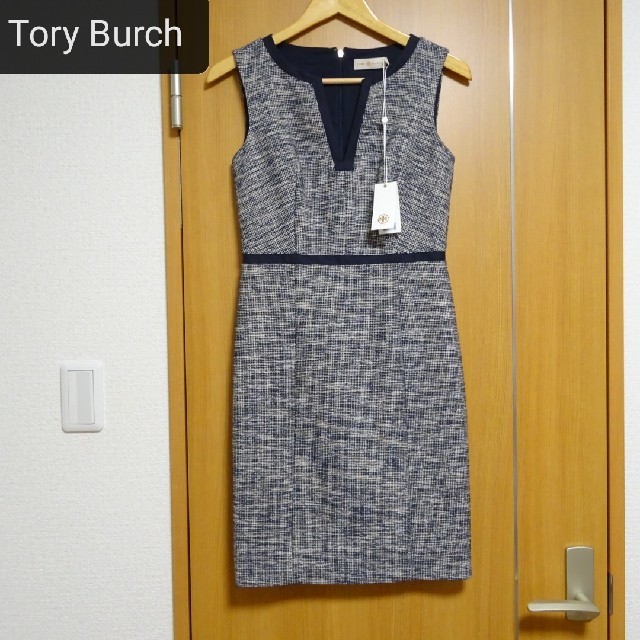 Tory Burch(トリーバーチ)の【Tory Burch】新品未使用　トリーバーチ　ワンピース　サイズ０　S相当 レディースのワンピース(ひざ丈ワンピース)の商品写真