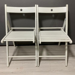 イケア(IKEA)のIKEA イケア　TERJU  テリエ　折り畳み椅子　2脚(折り畳みイス)