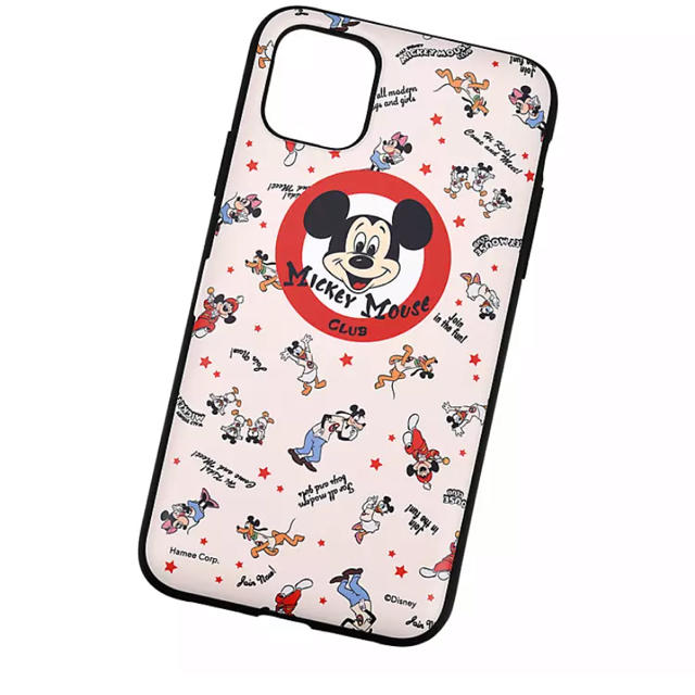 Disney(ディズニー)のミッキー iPhone11/XR用スマホケースカバーカード収納型 ミラー付き スマホ/家電/カメラのスマホアクセサリー(iPhoneケース)の商品写真