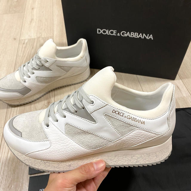 定価　約9万円　新品　Dolce&Gabbana ホワイトスニーカー　26.5