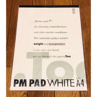 ツゥールズ(TOOLS)の[未開封] PMパッド ホワイト A4 50枚綴り(スケッチブック/用紙)