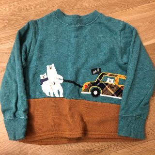 クレードスコープ(kladskap)のクレードスコープ●車とシロクマトレーナー◯100cm(Tシャツ/カットソー)