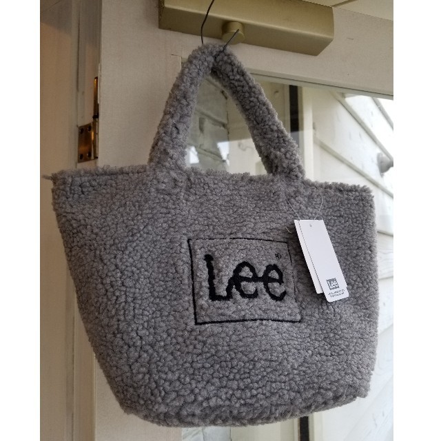 Lee(リー)のLee もこもこボアミニトートバック(GRAY) レディースのバッグ(トートバッグ)の商品写真