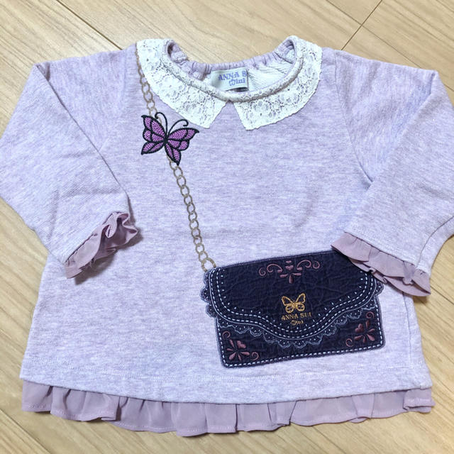 ANNA SUI mini(アナスイミニ)のアナスイミニ  長袖　90サイズ　3枚セット キッズ/ベビー/マタニティのキッズ服女の子用(90cm~)(Tシャツ/カットソー)の商品写真