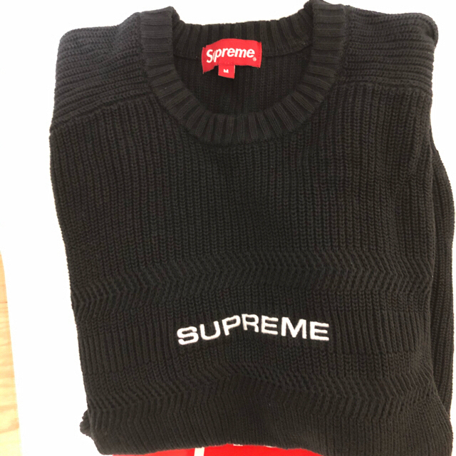 Supreme Chest Stripe Raglan Sweater 1