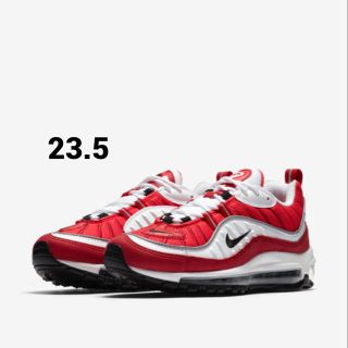 ナイキ(NIKE)のW AIR MAX 98 white/black/gym red(スニーカー)