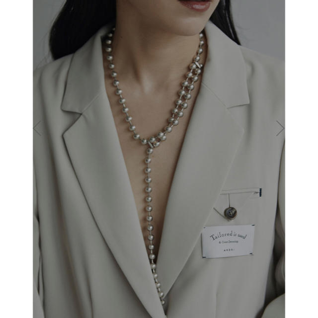 レディース【完売】BALL CHAIN ONE ROUND NECKLACE