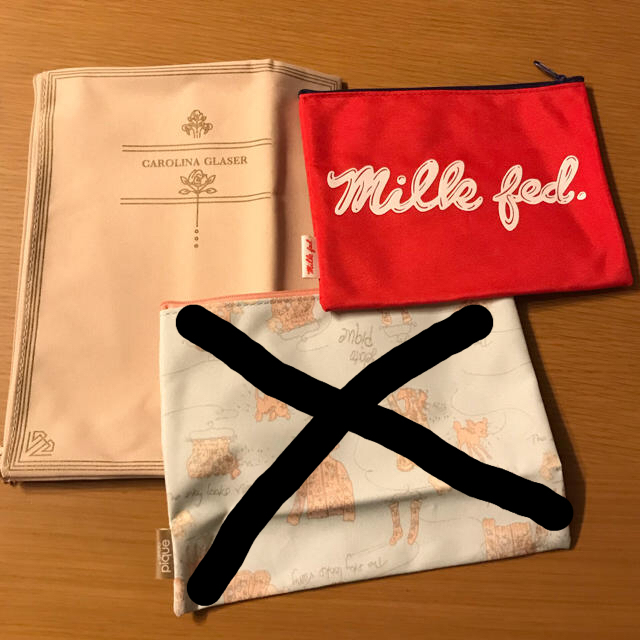 MILKFED.(ミルクフェド)の【人気ブランド】ポーチ2点セット 未使用品 レディースのファッション小物(ポーチ)の商品写真