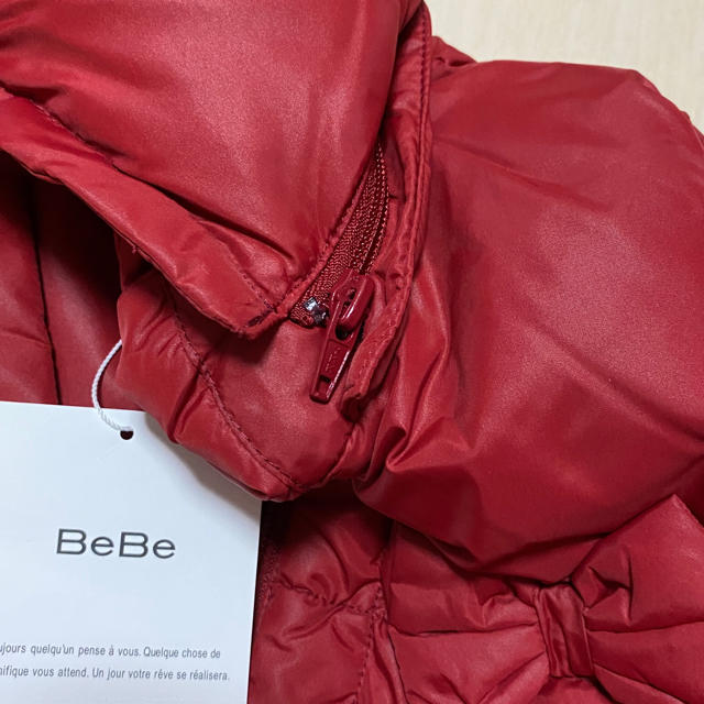 BeBe(ベベ)の♡新品未使用タグ付♡BeBeベスト赤140サイズ キッズ/ベビー/マタニティのキッズ服女の子用(90cm~)(ジャケット/上着)の商品写真