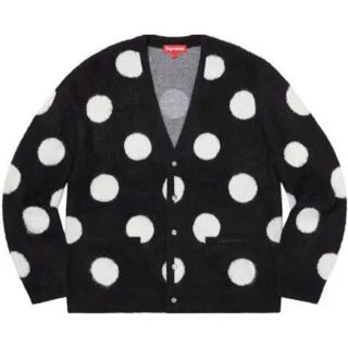 シュプリーム(Supreme)のsupreme brushed polka dot cardigan Mサイズ(カーディガン)