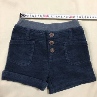 サンカンシオン(3can4on)の3can4on ショートパンツ 半ズボン サイズ100 紺色 コーデュロイ 冬用(パンツ/スパッツ)