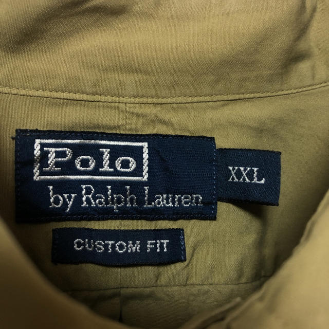 POLO RALPH LAUREN(ポロラルフローレン)の【ラルフローレン】 シャツ 刺繍ロゴ ボタンダウン 90s vintage メンズのトップス(シャツ)の商品写真