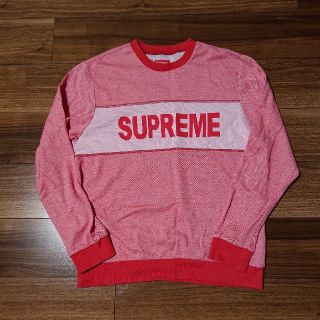 シュプリーム(Supreme)のsupreme 薄手 スウェット 赤 ロゴ(スウェット)