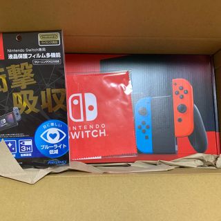 ニンテンドースイッチ(Nintendo Switch)のNintendo Switch ネオン　1台　おまけ付き(家庭用ゲーム機本体)