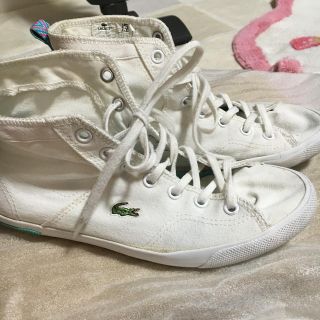 ラコステ(LACOSTE)のラコステ♡白スニーカー(スニーカー)