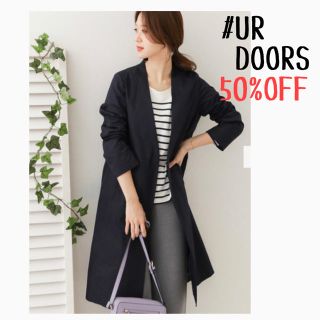 アーバンリサーチドアーズ(URBAN RESEARCH DOORS)の★新品未使用★UR DOORS ✳︎ コットンノーカラーコート(ロングコート)