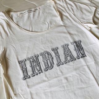 ゴア(goa)のgoa ゴア INDIANインディアン ロゴTシャツ S オフホワイト(Tシャツ(半袖/袖なし))