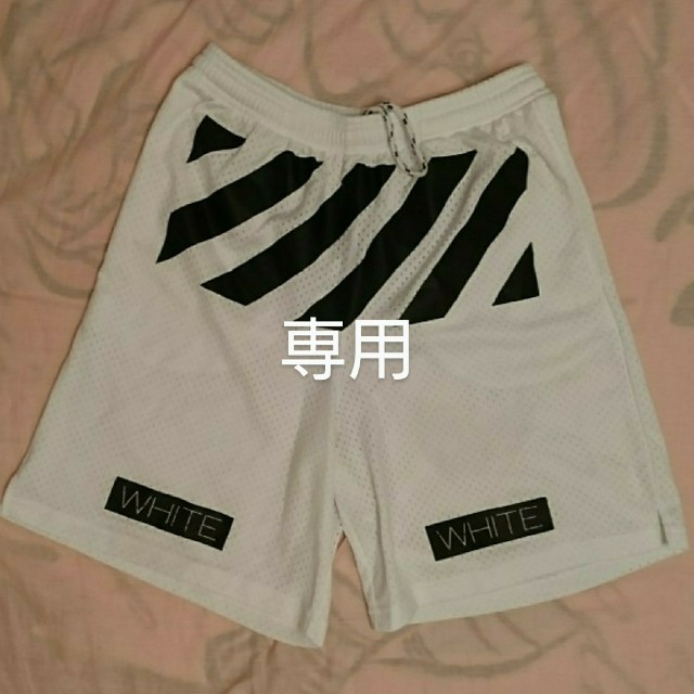 S 国内正規品 Off-White スプレー メッシュ ショートパンツ tシャツ-