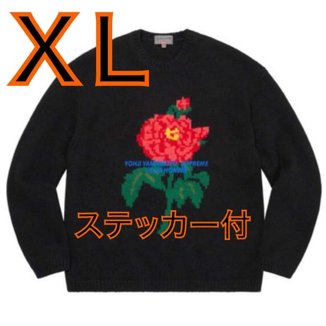 Supreme Yohji Yamamoto Sweater XL ステッカー付新品未使用タグ付サイズ