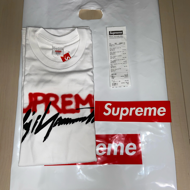 Supreme(シュプリーム)のSupreme × Yohji Yamamoto Logo Tee Lサイズ メンズのトップス(Tシャツ/カットソー(半袖/袖なし))の商品写真