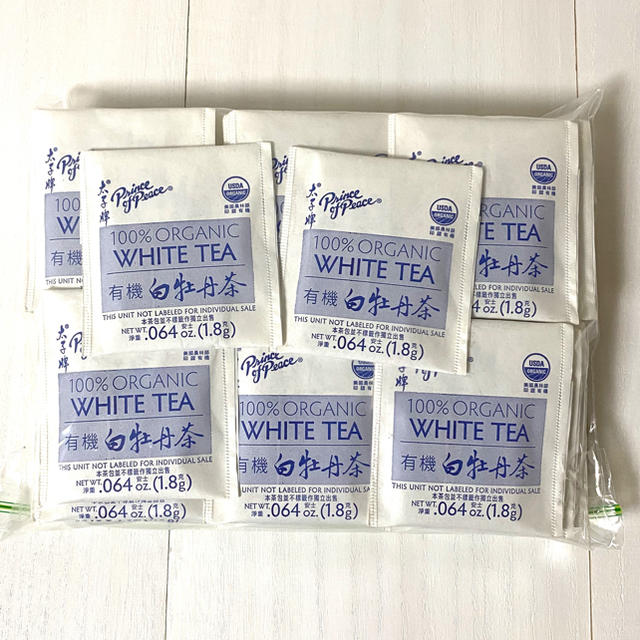 白茶　ホワイトティー　100パック　White tea 中国茶　美容　はくちゃ 食品/飲料/酒の飲料(茶)の商品写真