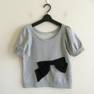 ドットアンドストライプスチャイルドウーマン(Dot&Stripes CHILDWOMAN)のチャイルドウーマン♡リボンスエット(カットソー(半袖/袖なし))