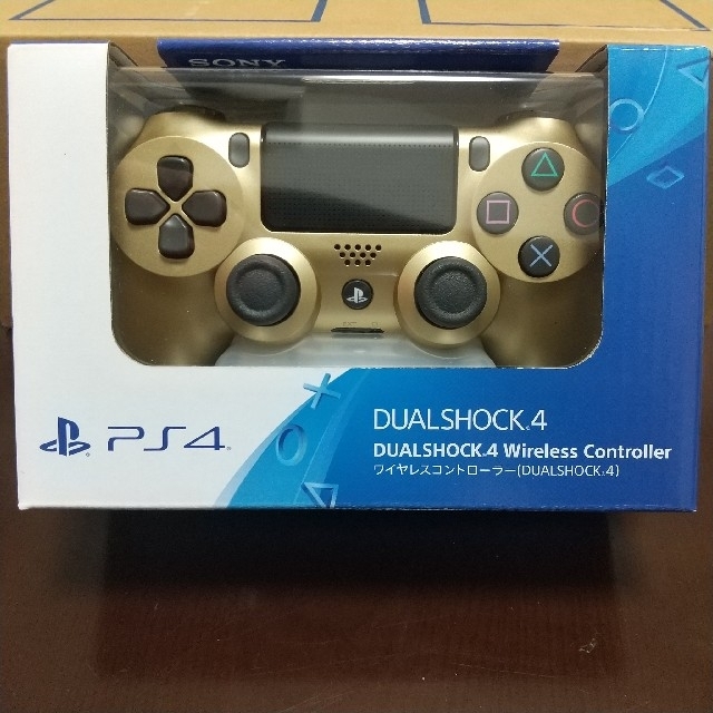 純正品PS4ワイヤレスコントローラーDUALSHOCK4 ゴールドplaystation4