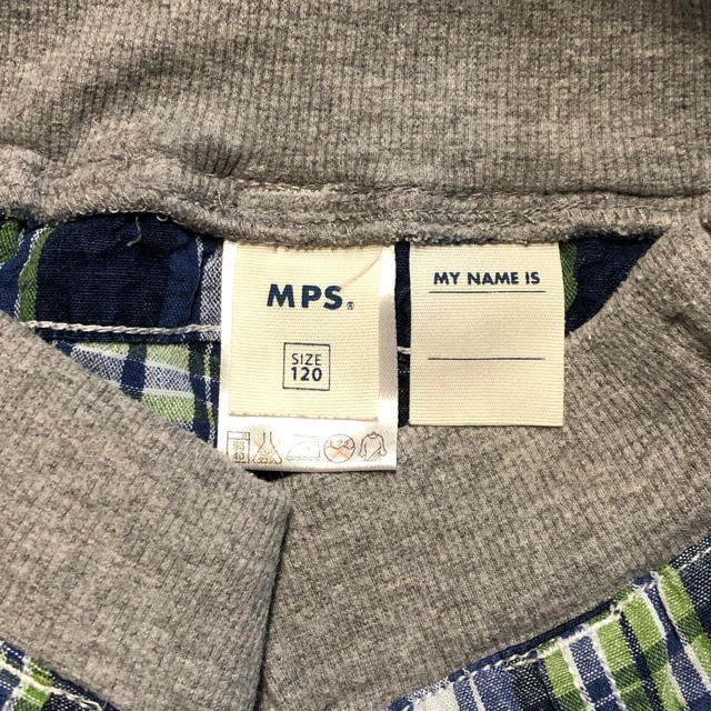 MPS(エムピーエス)のMPS チェック柄ハーフパンツ　120cm  キッズ/ベビー/マタニティのキッズ服男の子用(90cm~)(パンツ/スパッツ)の商品写真