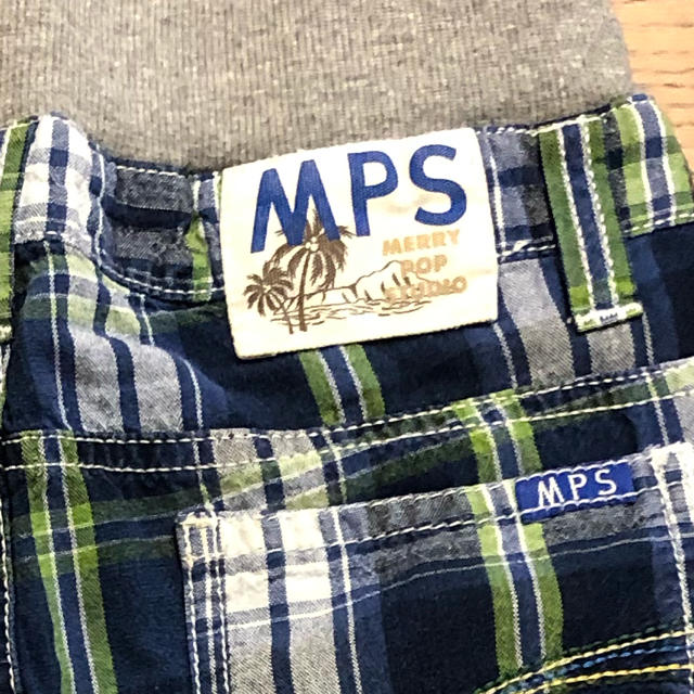 MPS(エムピーエス)のMPS チェック柄ハーフパンツ　120cm  キッズ/ベビー/マタニティのキッズ服男の子用(90cm~)(パンツ/スパッツ)の商品写真