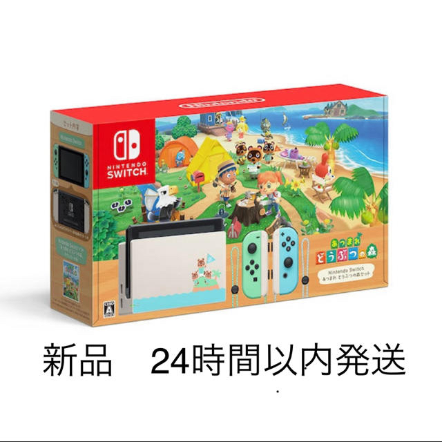 Nintendo Switch(ニンテンドースイッチ)の【新品】Nintendo Switch あつまれ どうぶつの森セット  エンタメ/ホビーのゲームソフト/ゲーム機本体(家庭用ゲーム機本体)の商品写真