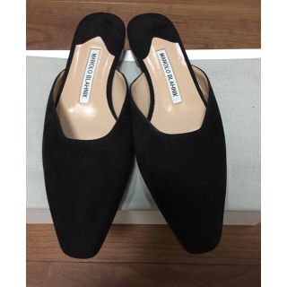 【新品未使用】MANOLO BLAHNIK TAZA スエードミュール 36