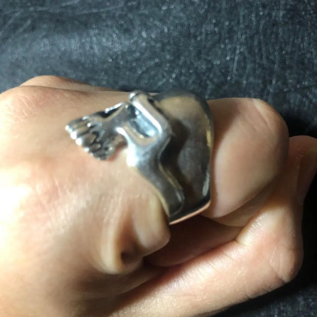 うございま スカル シルバー925 リング ドクロ ガイコツ ギフト 銀 指輪の通販 By Ringoufo S