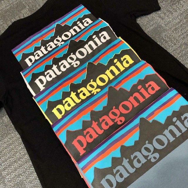patagonia(パタゴニア)の夏物売り尽くしセール　patagonia　半袖Tシャツ　ブラック　XLサイズ メンズのトップス(Tシャツ/カットソー(半袖/袖なし))の商品写真