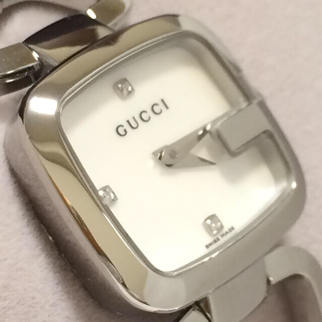 Gucci - 3.新品同様 グッチ GUCCI 時計 3P ダイヤモンド 125.5の通販