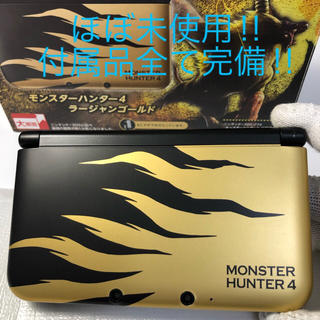 希少 美品 任天堂 3DS LL モンスターハンター4 ラージャンゴールド限定品