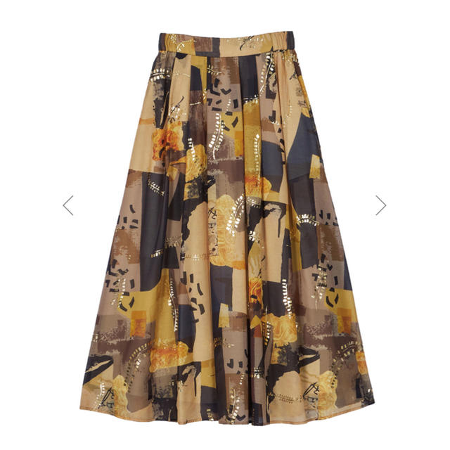 EMILIE TUCK FLARED SKIRT - ロングスカート