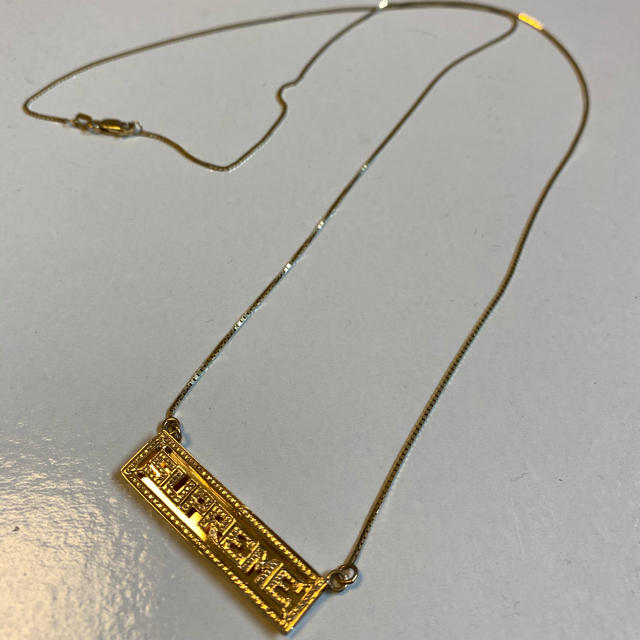 シュプリーム 14k ネックレス ネームプレート 【お気に入り