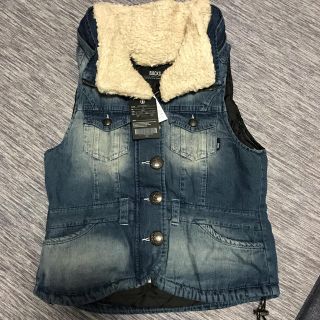 バックス(BACKS)のBACKS デニムベスト☆新品・未使用!!タグ付き!!!(ベスト/ジレ)